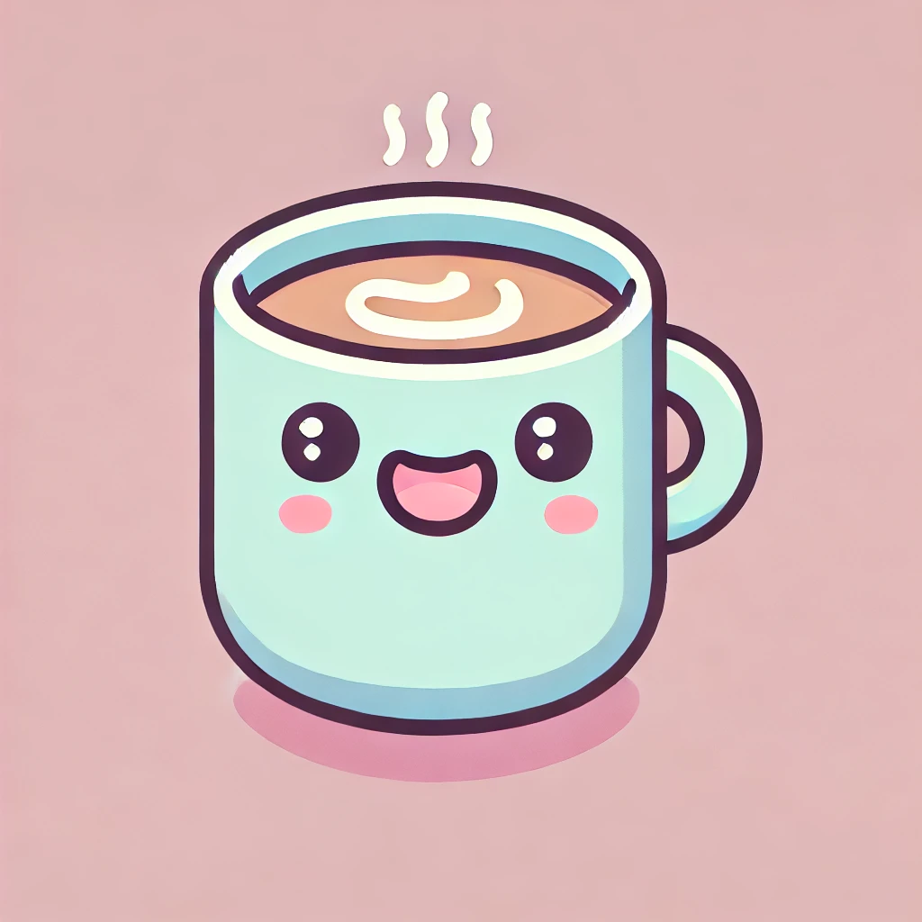 Caricatura de una taza de café